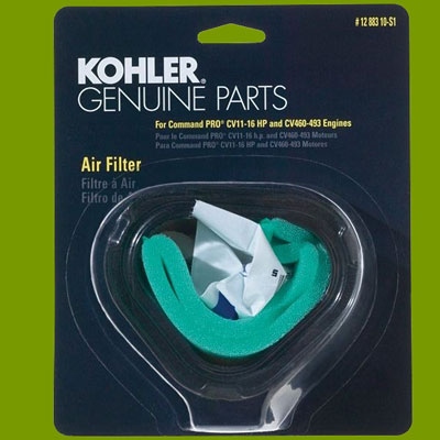 (image for) Kohler Genuine Air Filter Kit CV11-16 / CV430-493 1288310-S
